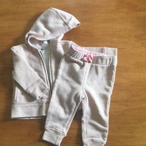Light Pink Sparkle Baby Sweatsuit